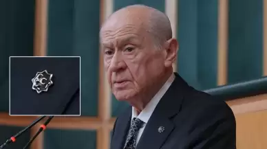 Devlet Bahçeli’den rozetiyle Türklüğe vurgu: Sekiz köşeli yıldız ve üç hilal