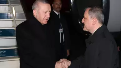 Cumhurbaşkanı Erdoğan, COP29 için Bakü'de