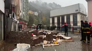 Rize'de heyelan! Bir kişi hayatını kaybetti