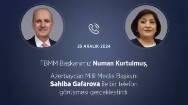 Kurtulmuş'tan, uçak kazasında ölenler için Azerbaycanlı mevkidaşı Gafarova'ya başsağlığı telefonu