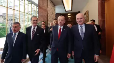 Cumhurbaşkanı Erdoğan, Meclis Başkanı Kurtulmuş ile bir araya geldi