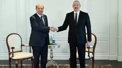 KKTC Cumhurbaşkanı Tatar, Azerbaycan Cumhurbaşkanı Aliyev ile görüştü