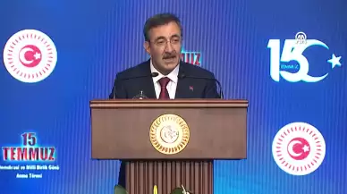 Cumhurbaşkanı Yardımcısı Yılmaz: "Milletimiz 15 Temmuz'da demokrasiye vurulan zincirleri kırdı"