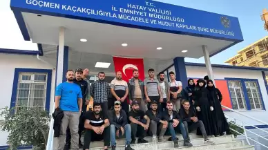 Hatay'da 28 kaçak göçmen yakalandı