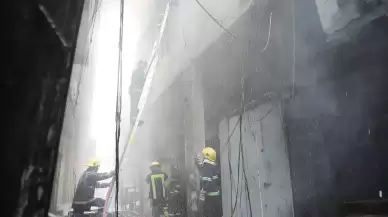 Bağdat'ın en yoğun çarşısında yangın