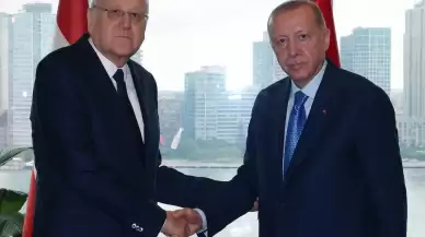 Cumhurbaşkanı Erdoğan, Lübnan Başbakanı Mikati ile bir araya geldi