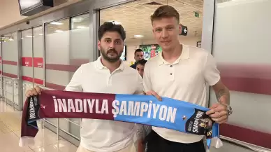 Trabzonspor'un kadrosuna kattığı Serdar Saatçı, Trabzon'da!