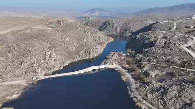 Tarihi Çeşnigir Köprüsü ve Kızılırmak Kanyonu dron ile havadan görüntülendi