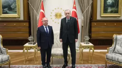 Cumhurbaşkanı Erdoğan, TMV Başkanı Akgün ve Sultan Bayat'ı kabul etti