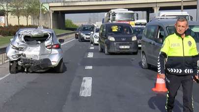 TEM'de zincirleme kaza; trafik durma noktasına geldi