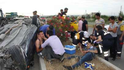 Antalya'da feci kaza! Tam 50 metre takla atarak...