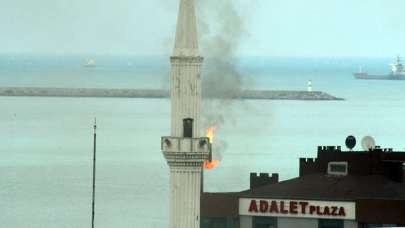 Samsun'da minareyi görenler şoke oldu