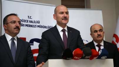 Süleyman Soylu: Düzce'deki selde 7 kişi kayıp