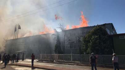 Konya'da silah fabrikasında yangın