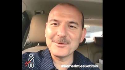 Soylu'dan 'Kemerin Ses Getirsin' kampanyasına destek