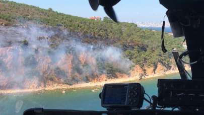 Balıkesir ile Burgazada'da orman yangını