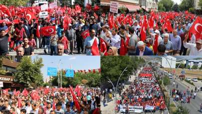 Türk milleti teröre karşı tek yürek!