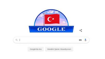 Google Cumhuriyet Bayramı'nı unutmadı