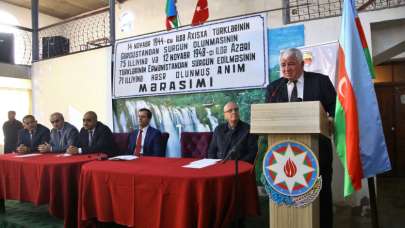 Azerbaycan’daki Ahıska Türkleri, sürgünün 75. yıldönümünü andı