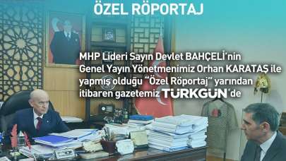 MHP Lideri Devlet Bahçeli'nin röportajı yarın Türkgün'de