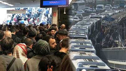 İstanbul'da ulaşım çilesi! Metrodan sonra şimdi de metrobüs