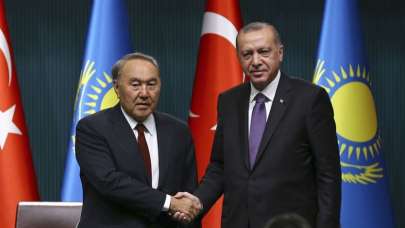 Cumhurbaşkanı Erdoğan, Nazarbayev ile görüştü