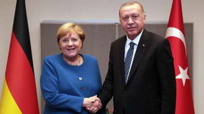 Cumhurbaşkanı Erdoğan, Merkel ile görüştü