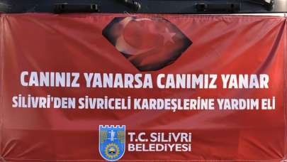 Silivri Belediyesinden Sivrice'ye yardım eli