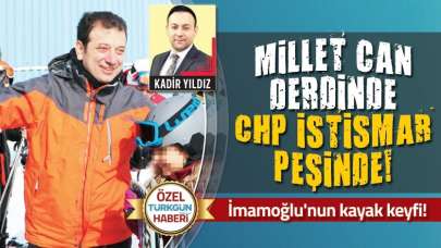 Millet can derdinde CHP istismar peşinde