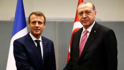 Erdoğan'la Macron arasında kritik görüşme