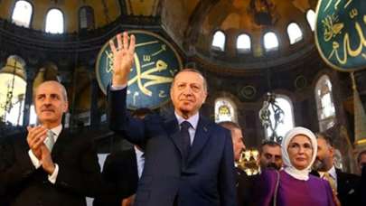 Erdoğan'dan Ayasofya mesajı