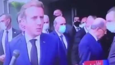 Patlama sonrası Lübnan'ı ziyaret eden Macron'a soğuk duş