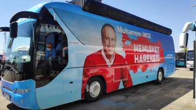 Memleket Hareketi başlatan Muharrem İnce’nin otobüsleri hazır