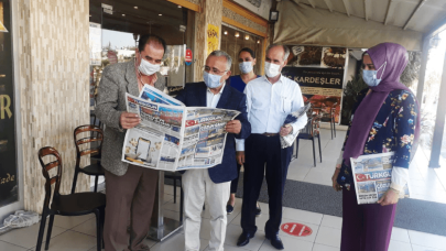 MHP Sarıçam'dan esnaf ziyareti! Türkgün de takdim ettiler