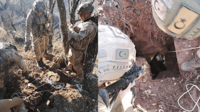 Bitlis'te PKK'lı teröristlerin kullandığı 10 sığınak imha edildi