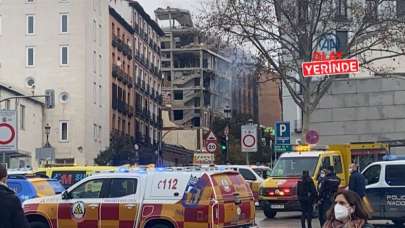 Madrid'de bir binada şiddetli patlama