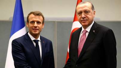 Cumhurbaşkanı Erdoğan, Macron'la görüştü