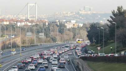 15 Temmuz Şehitler Köprüsü'nde trafik yoğunluğu