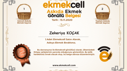 EKMEKCELL: Askıda ekmeğin teknolojik hali...