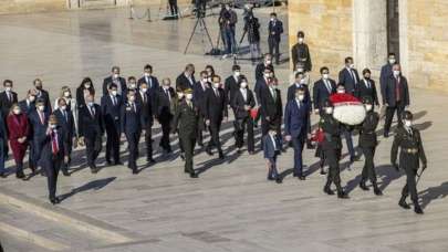 TBMM'nin açılışının 101. yılı: Devlet erkanı Anıtkabir'de