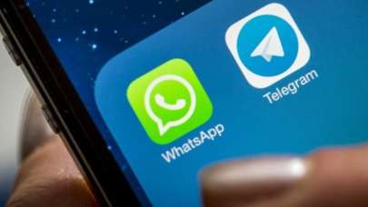 WhatsApp ve Telegram sosyal medyada birbirine girdi