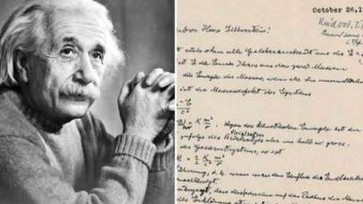 Einstein'ın mektubu 10 milyon TL'ye satıldı!