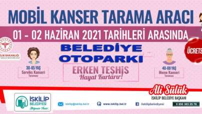 İskilip'te kanser taraması yapılacak