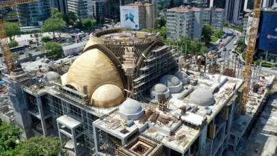 Barbaros Hayrettin Paşa Camii inşaatının bitimine yaklaşıldı