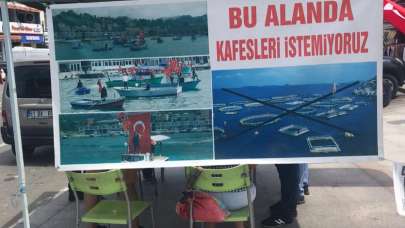 Kafes balıkçılığına karşı imza kampanyası