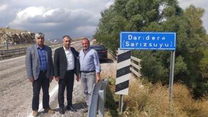 Sarız'da Darıdere yolu karanlıktan kurtuluyor