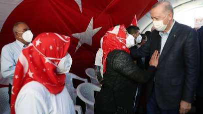 Cumhurbaşkanı Erdoğan'dan anlamlı mesaj