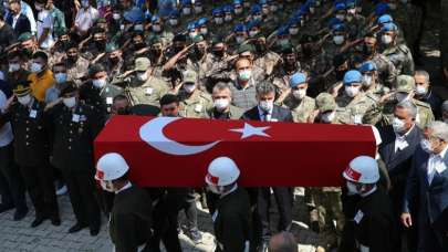 Şehit Piyade Sözleşmeli Er Turgay Abacı, Hatay'da son yolculuğuna uğurlandı