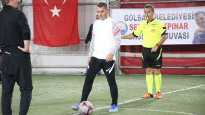 Gölbaşı Belediye Başkanı Ramazan Şimşek, basın turnuvasının startını verdi