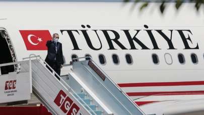 Cumhurbaşkanı Erdoğan Türkmenistan'a gitti